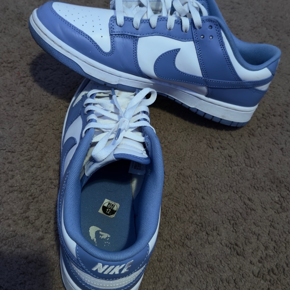 University blue nike lows